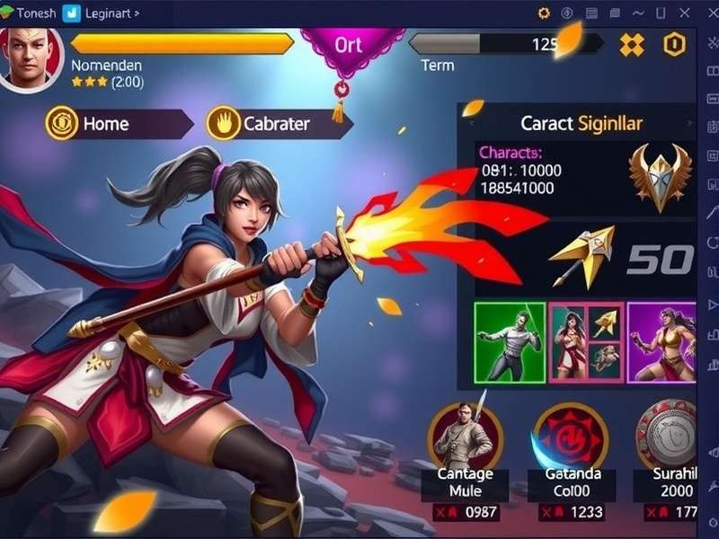 Legendary Mace Warrior character customization screen